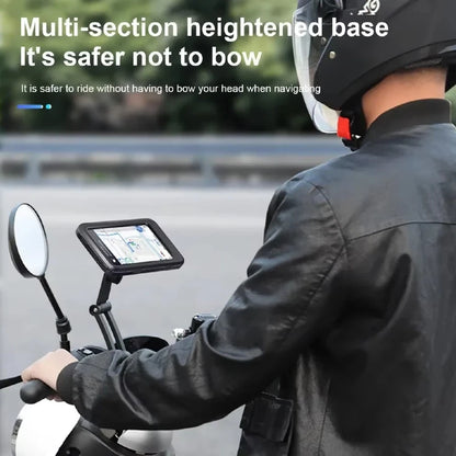 Waterproof Mobile Phone Holder for Motorcycle Bike Magnetic Cycling Phone Bag GPS 360° Swivel Adjustable Stand Phone Accessories